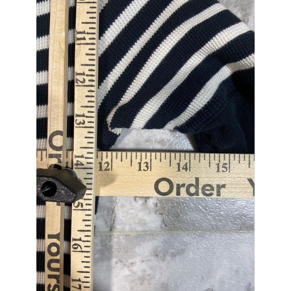 Lauren Ralph Lauren Striped Midi A-Line Dress Ribbed Crew Neck Short Sleeve XXS - Picture 5 of 11